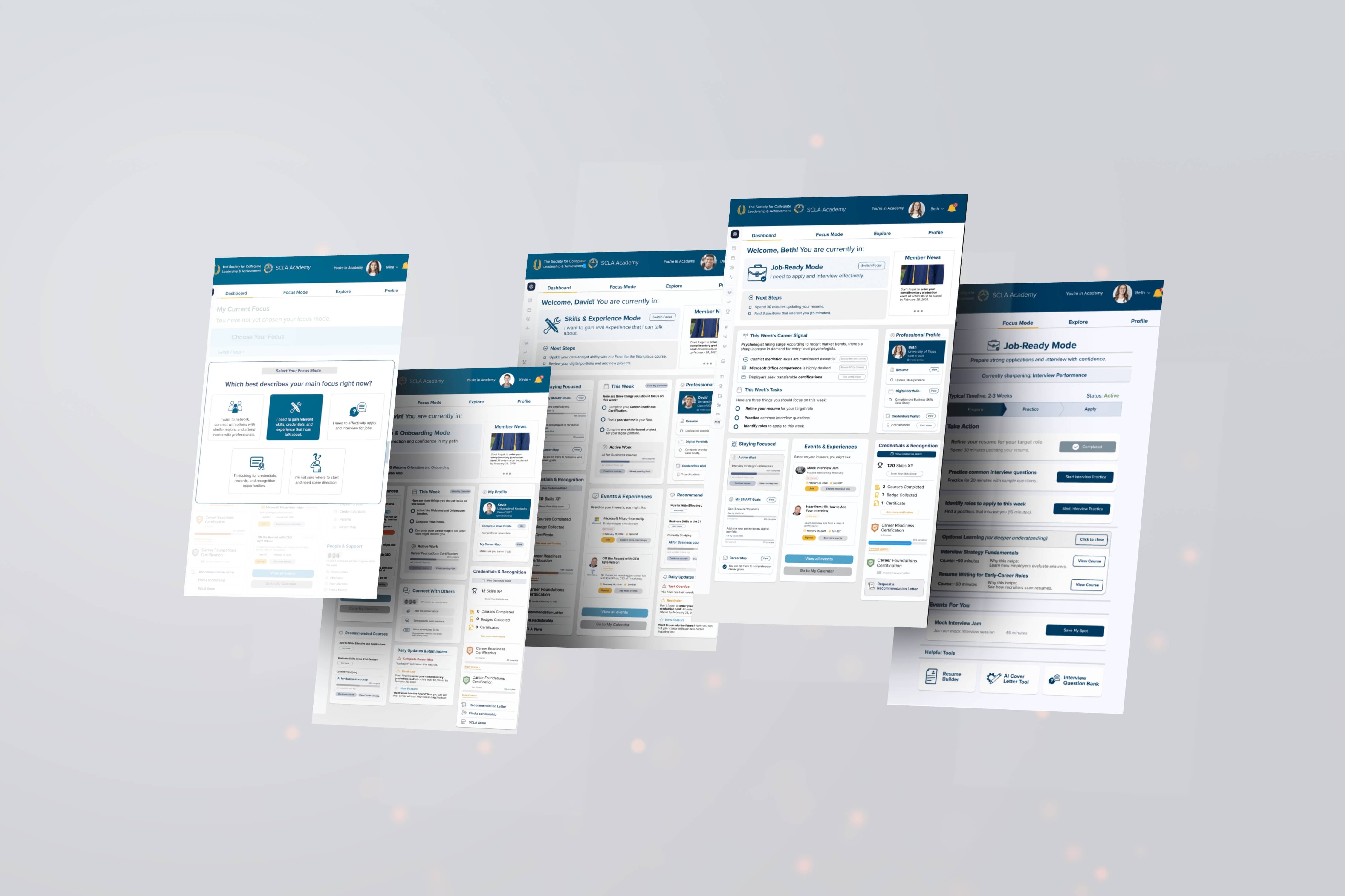 SCLA Personalized Member Dashboards